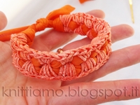 Knittiamo con Martina e Roberta Crocheted Bracelet